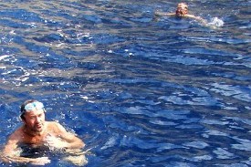 Lionel e Pierluigi Nuotata a Montecristo