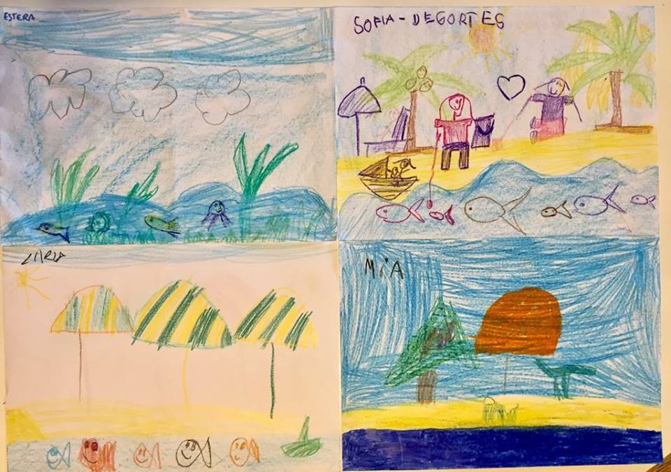 disegni dei bambini per il Gaslini di genova 17febbraio