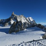 punta HELBRONNER del monte bianco dove terminerà stafetta nazionale